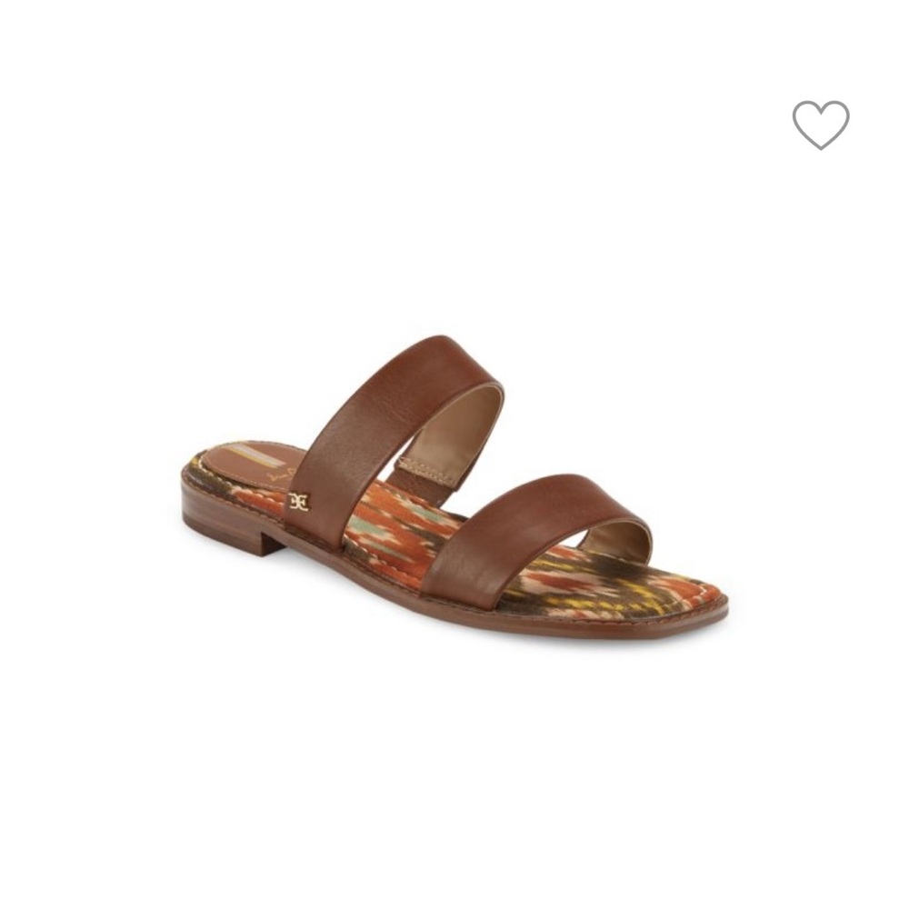 SAM EDELMAN - Haydee Strappy Leather Flat Sandals (Size 8 Women)